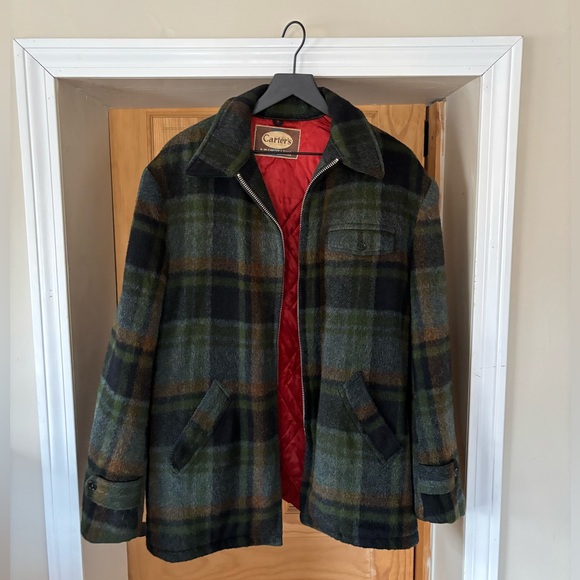 VTG H.W.Carter & Sons Men’s Heavy Wool Plaid Hunting/Chore Jacket,1960’s-70’s, L - Picture 16 of 16